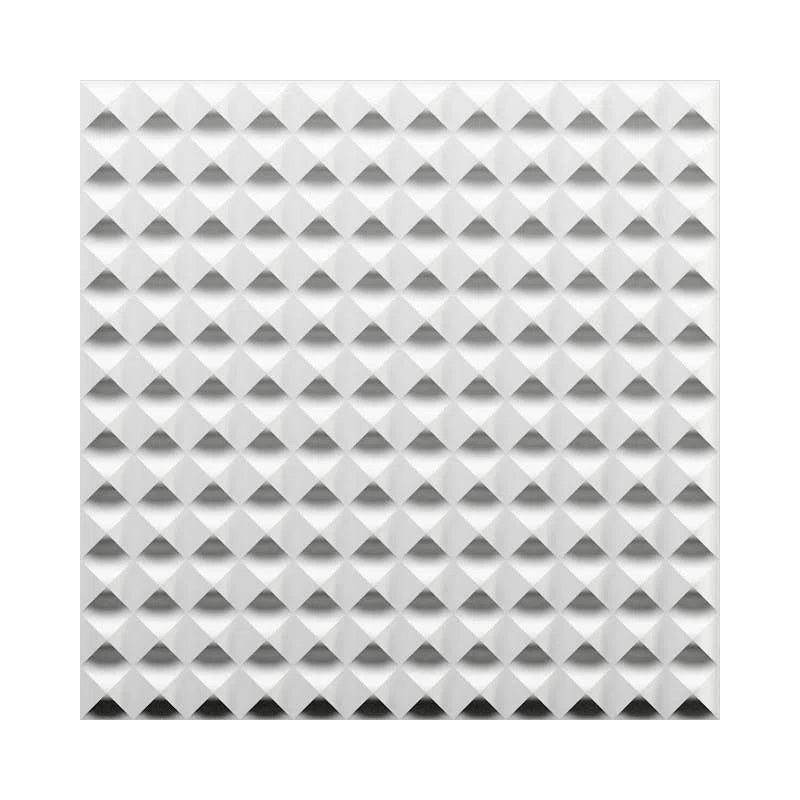 3D Gypsum Wall Panels - CHAOS - Gypsum acoustic panel with a pyramid-shaped geometric pattern | DecorMania UK